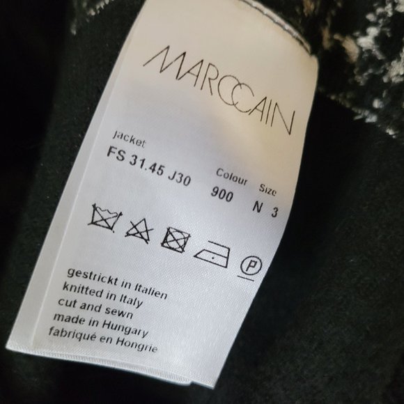 Marc Cain Hooded Virgin Wool Bomber Jacket US 8 - Picture 14 of 16